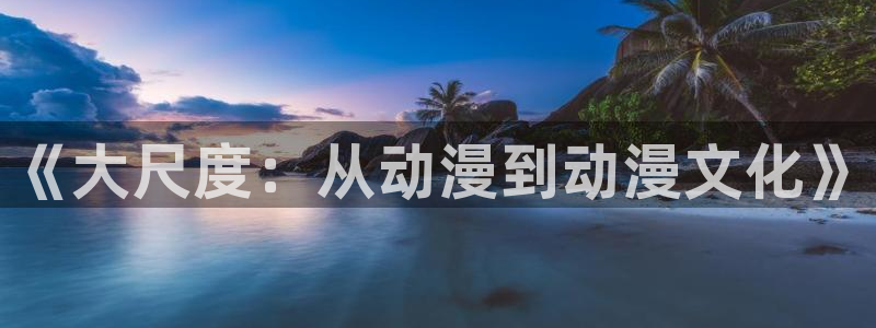 囧次元正版app下载网址：《大尺度：从动漫到动漫文化》